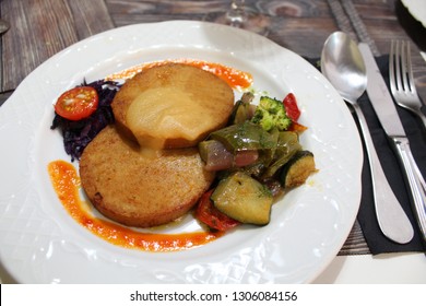 Grilled Seitan With Sautéed Veggies