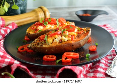 Grilled Stuffed Sweet Potatoes