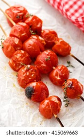 Grilled Veggie Skewers With Cherry Tomatoes