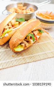 Grilled Vietnamese Chicken Sandwiches (bánh Mì)