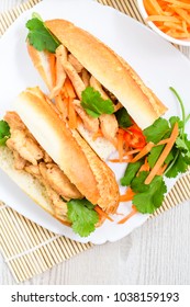 Grilled Vietnamese Chicken Sandwiches (bánh Mì)