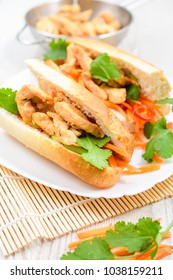 Grilled Vietnamese Chicken Sandwiches (bánh Mì)