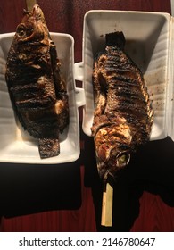 Grilled Whole Fish On Table