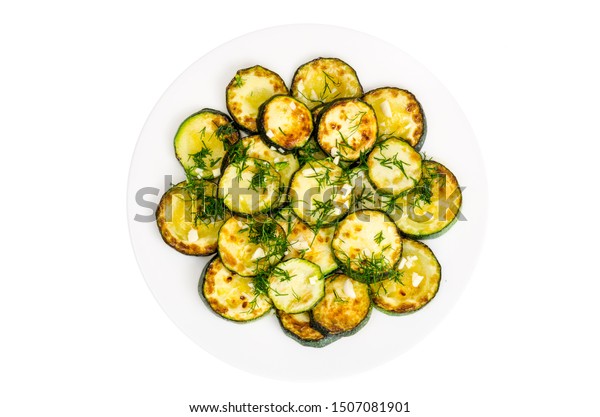 Grilled Zucchini Garlic Herbs Studio Photo Stock Photo Edit Now 1507081901