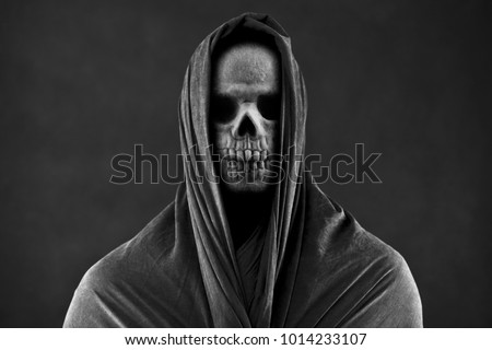 Grim reaper in the dark 