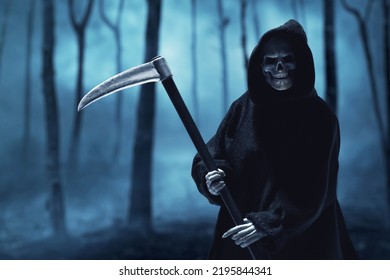 Grim Reaper In The Forest