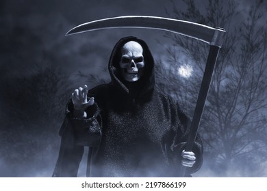 Grim Reaper In The Forest