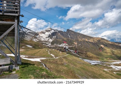 Grindelwald First Peak Activity -  First Flyer. Switzerland