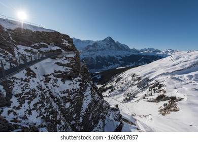 Grindelwald First Switzerland Cliff Walk Winter Stock Photo 1605617857 ...