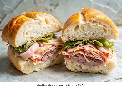 grinder sandwich delicious side view - Powered by Shutterstock