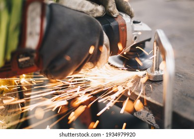 Grinding Down A Steel Plate