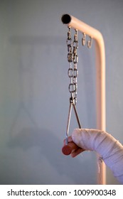 Grip Over The Patient's Bed In The Hospital