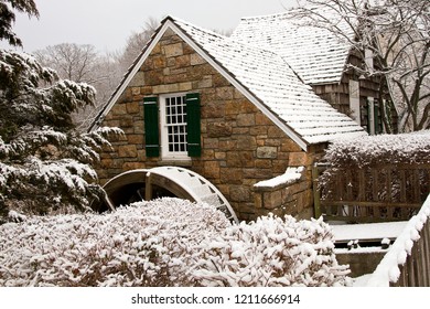 Gristmill In Snow