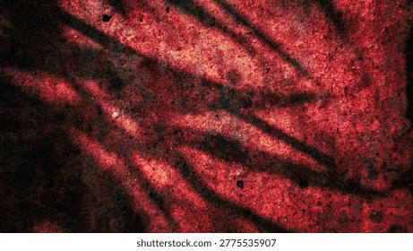 Gritty dark red abstract background with dramatic shadows and grainy texture, perfect for horror, mystery, or edgy urban cinematic design concepts