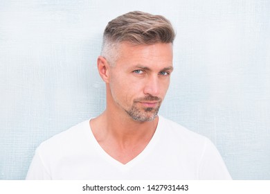 Grizzle Hair Suits Him. Deal With Gray Roots. Man Attractive Well Groomed Facial Hair. Barber Shop Concept. Barber And Hairdresser. Man Mature Good Looking Model. Silver Hair Shampoo. Anti Ageing.