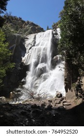 Grizzly Falls In Sequoia National Forest. Kings Canyon And Sequioa National Park. California. USA