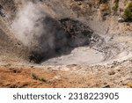 Grizzly Fumarole, Mud Volcano Thermal Area, Yellowstone National Park.