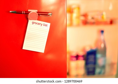 Grocery List Fridge