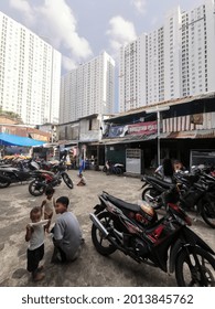 Grogol, West Jakarta - Indonesia  January 17th 2021: View Of Apartment Tower From Bronx Complex.