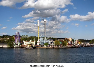 Grona Lund Attraction Park In Stockholm