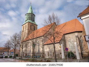 Gronau (Leine) December 2021: The Evangelical Lutheran Church Of St. Matthäi Is In The Small Town Of Gronau In The Hildesheim District In Lower Saxony