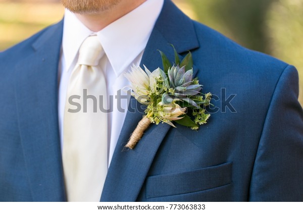 navy blue and cream tuxedo