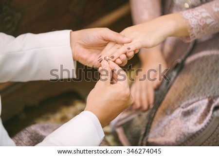Similar – Image, Stock Photo Female doctor holding hands of patient