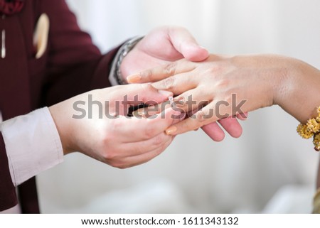 Similar – Image, Stock Photo Female doctor holding hands of patient