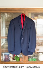 Groom Suit Jacket Hanging