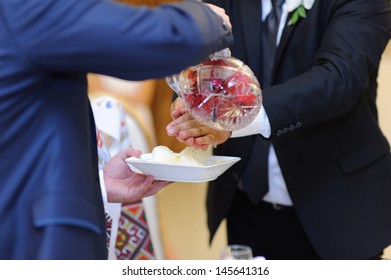 Groom Washes Hands Of Godfather