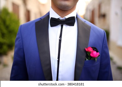 calvin klein blue wedding suit