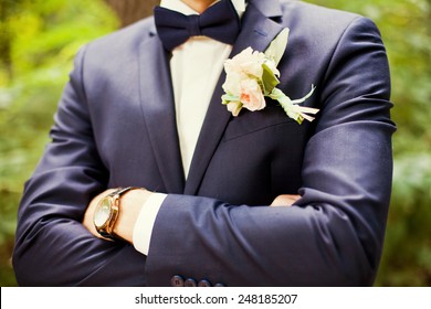 Groom In The Wedding Suit