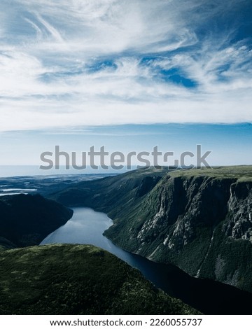 The Gros Morne National Park on the west coast of Newfoundland, in eastern Canada Imagine de stoc © 