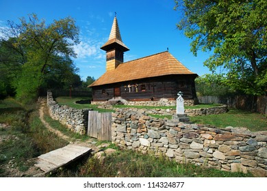 Grosii Noi wooden church, Arad, Romania