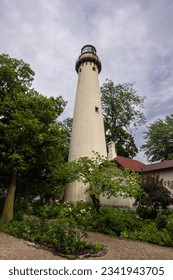 Grosse Point Lighthouse Along Lake Michigan