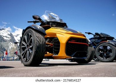 Grossglockner, Austria - June 11, 2022: 2022 Spyder Grossglockner Challenge, BRP Can Am Spyder