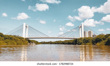 Cuiabá/Mato Grosso/Brazil - 11 01 2020: Bridge Connecting The City Of Cuiabá With Varzea Grande Over The Cuiabá River