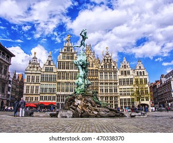 Grote Markt in Antwerp, Belgium