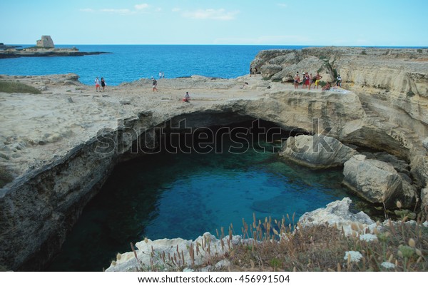 Grotta Della Poesia Cave Poetry Roca Stock Photo Edit Now 456991504