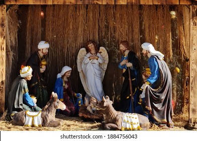 Grotto Jesus Birth Model Nativity Square Stock Photo 1884756043 ...