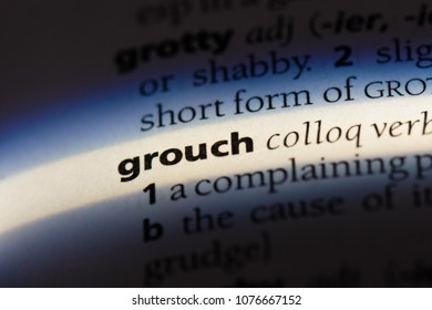 grouch grouch concept.