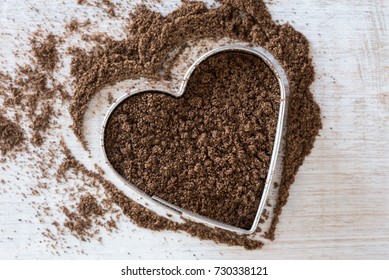 Ground Allspice In A Heart Shape