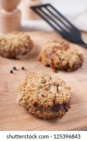 Ground Beef Fried Breaded Cutlets (patties)