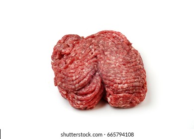 Ground Beef Isolated On White Background