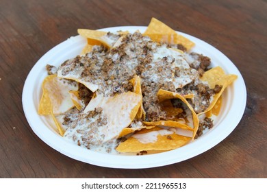 Ground Beef Nachos With Cheese