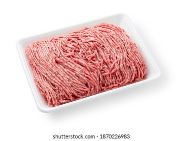 Ground beef in a white food tray - Powered by Shutterstock