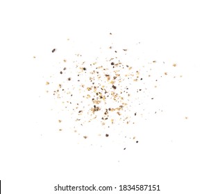 Ground Black Pepper Isolated On A White Background Top View