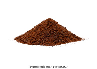  Ground Coffee Isolated On White Background