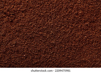 Ground coffee macro. Background of ground coffee texture. Food background - Shutterstock ID 2209475981