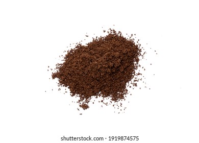 Ground Coffee Powder Isolated On White Stock Photo 1927219841 ...